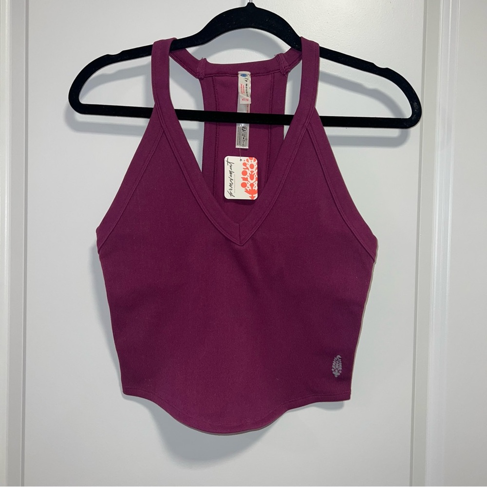 FP Movement All Clear V-Neck Cami Mulberry NWT Size XL